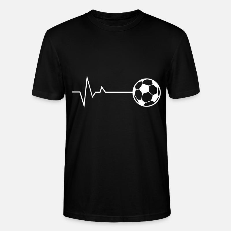 fussball puls - Stanley/Stella Unisex Bio-T-Shirt CRAFTER - Schwarz