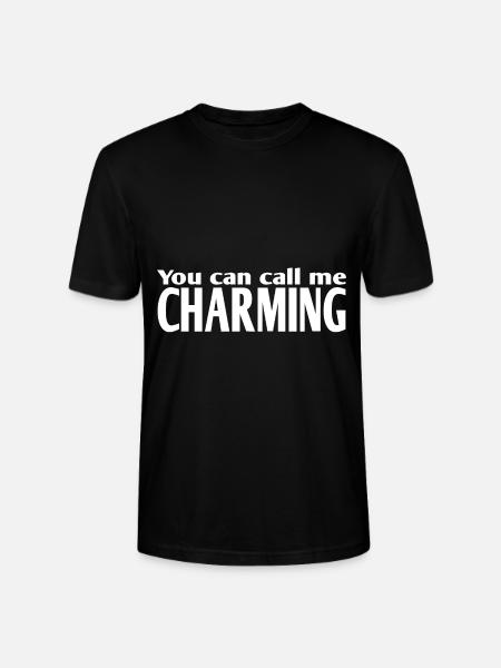 you can call me Charming - Stanley/Stella CRAFTER Unisex Organic T-Shirt - black