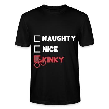 Naughty Nice Kinky - BDSM Bondage für Dom und Sub - Stanley/Stella Unisex Bio-T-Shirt CRAFTER - Schwarz - Vorne - Alina (178cm) & Michal (187cm)