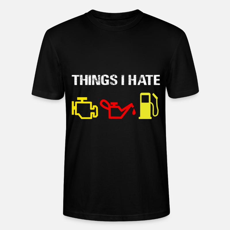 Car - Car - Things I hate - Stanley/Stella CRAFTER Unisex Organic T-Shirt - black
