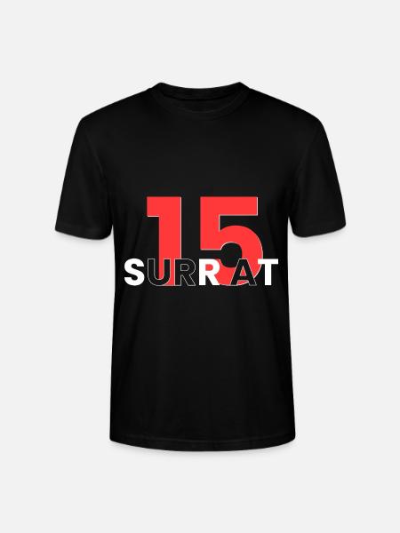 SURR AT 15!!! - Stanley/Stella CRAFTER Unisex Organic T-Shirt - black