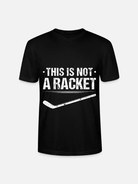 Hockeyschläger für Eishockey-Fan - Stanley/Stella Unisex Bio-T-Shirt CRAFTER - Schwarz
