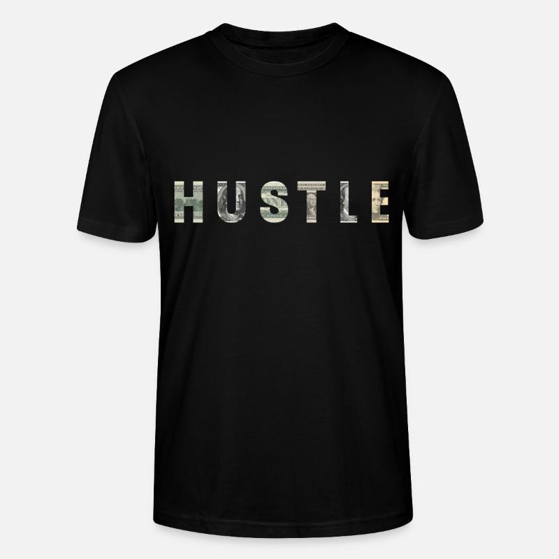 Hustle Money Texture Motivation Inspiration - T-shirt bio CRAFTER Stanley Stella Unisexe - noir