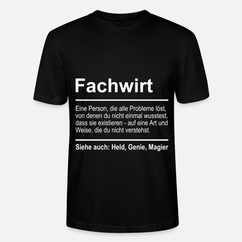 Fachwirt - Stanley/Stella Unisex Bio-T-Shirt CRAFTER - Schwarz