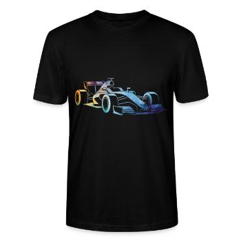 Rennwagen - Stanley/Stella Unisex Bio-T-Shirt CRAFTER - Schwarz - Vorne - Alina (178cm) & Michal (187cm)