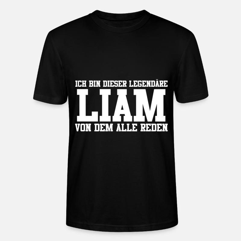 Liam Name Design - Stanley/Stella Unisex Bio-T-Shirt CRAFTER - Schwarz