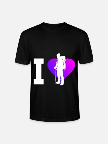 Boulder Climber Bouldering Climber Climbing - Stanley/Stella CRAFTER Unisex Organic T-Shirt - black