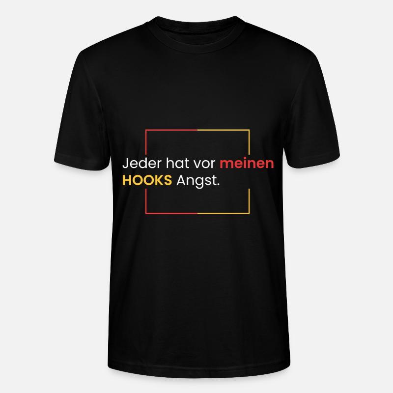 Peur de mes HOOKS - T-shirt bio CRAFTER Stanley Stella Unisexe - noir