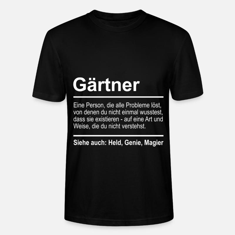 Gärtner - Stanley/Stella Unisex Bio-T-Shirt CRAFTER - Schwarz