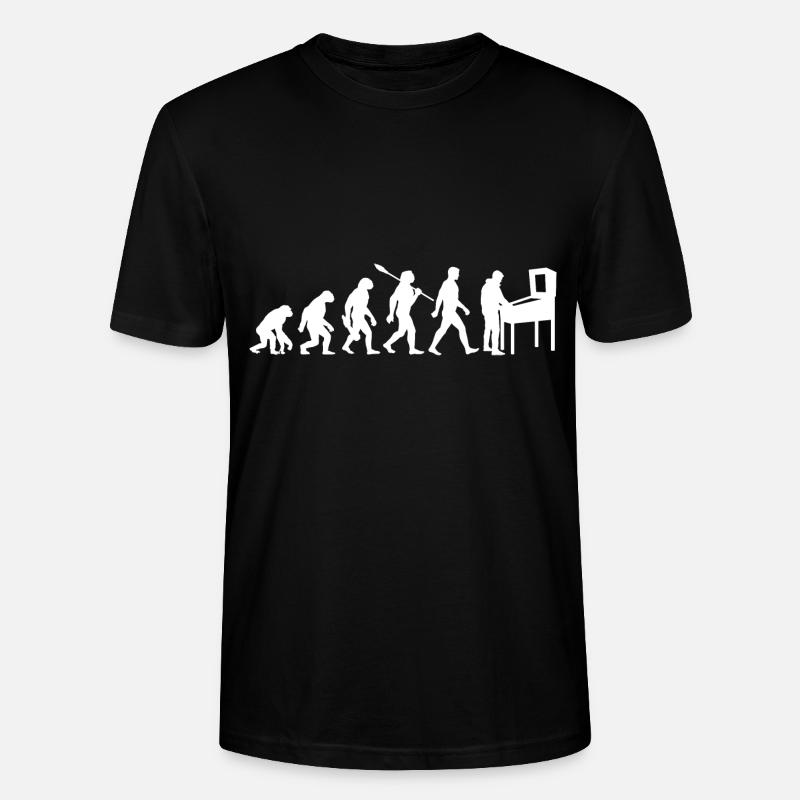 Evolution - Pinball - Pinball - Automatic - Stanley/Stella CRAFTER Unisex Organic T-Shirt - black