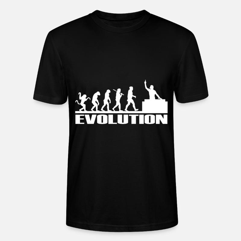 DJ Discjockey Evolution - T-shirt bio CRAFTER Stanley Stella Unisexe - noir