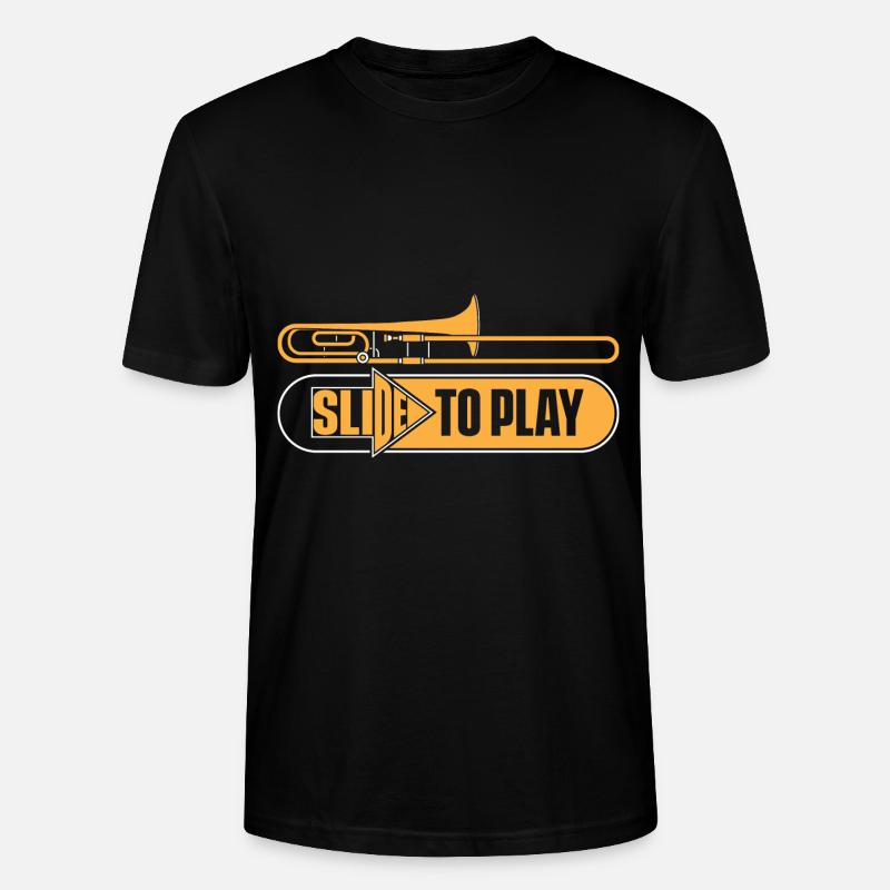 Trombone - Stanley/Stella CRAFTER Unisex Organic T-Shirt - black