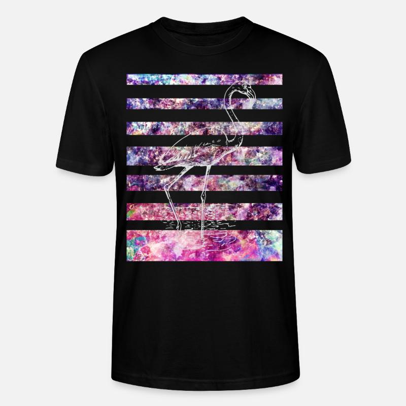 Flamingo - Stanley/Stella Unisex Bio-T-Shirt CRAFTER - Schwarz