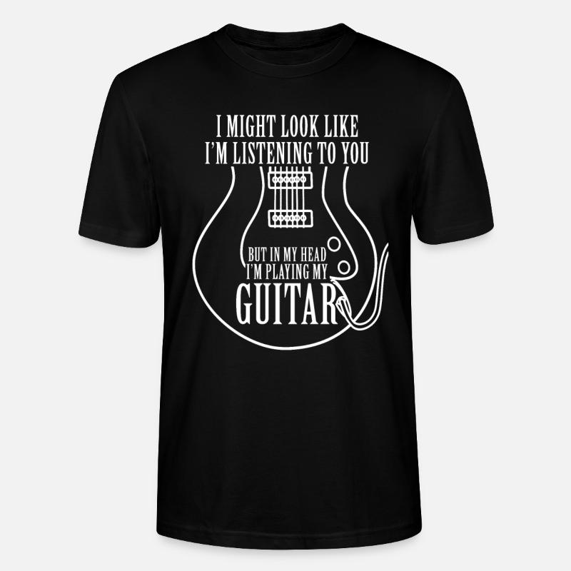 guitare - T-shirt bio CRAFTER Stanley Stella Unisexe - noir