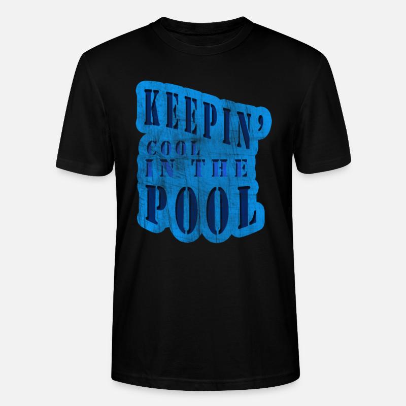Cool im Pool - Stanley/Stella Unisex Bio-T-Shirt CRAFTER - Schwarz