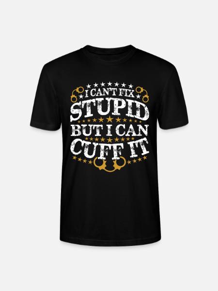police - Stanley/Stella CRAFTER Unisex Organic T-Shirt - black