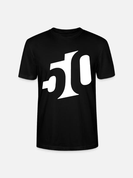50th birthday - Stanley/Stella CRAFTER Unisex Organic T-Shirt - black