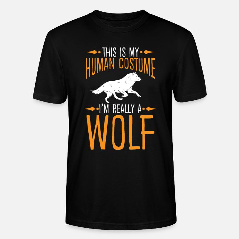 Wolf - Stanley/Stella Unisex Bio-T-Shirt CRAFTER - Schwarz