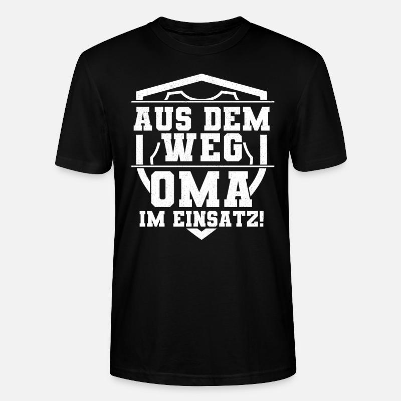 Oma - Stanley/Stella Unisex Bio-T-Shirt CRAFTER - Schwarz