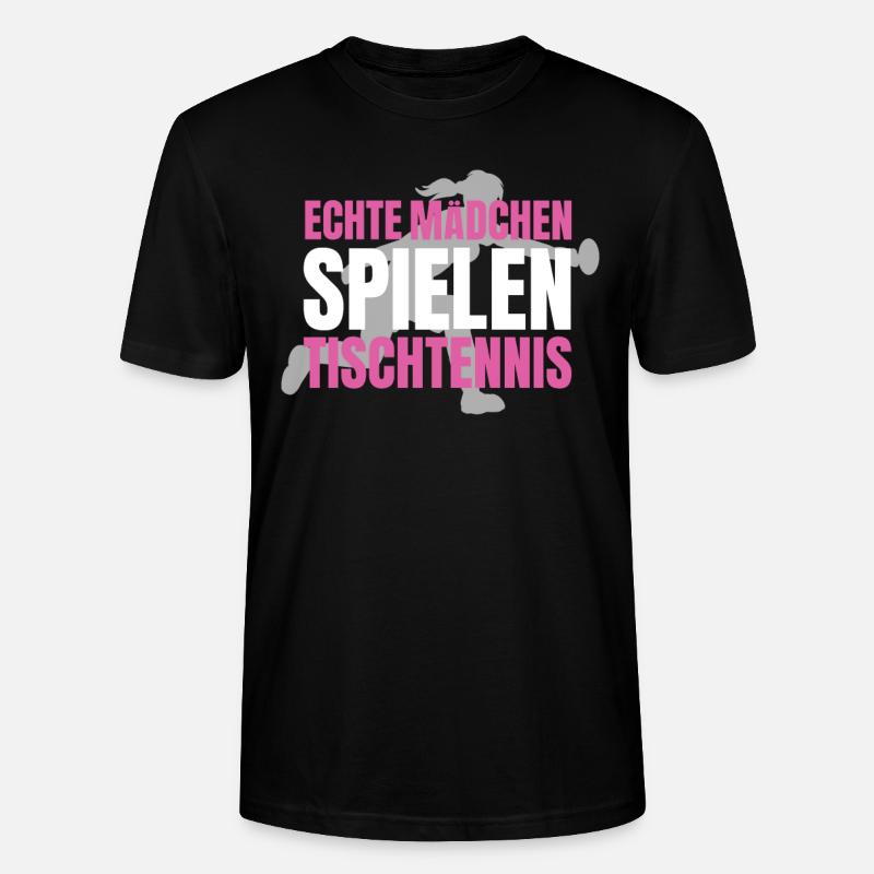 Tennis de table - T-shirt bio CRAFTER Stanley Stella Unisexe - noir