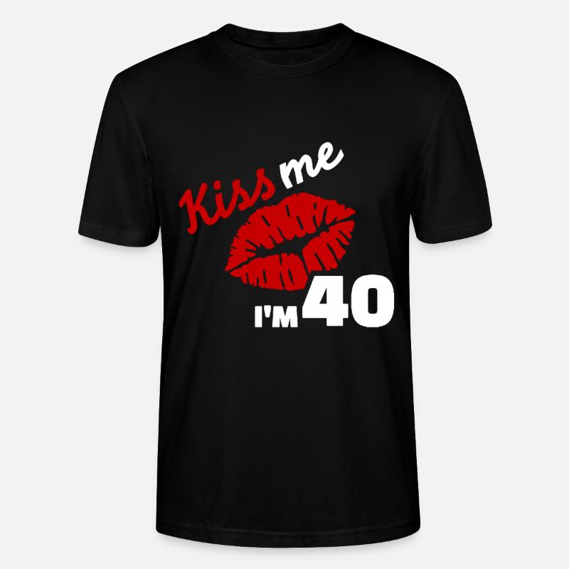 40th birthday - Stanley/Stella CRAFTER Unisex Organic T-Shirt - black