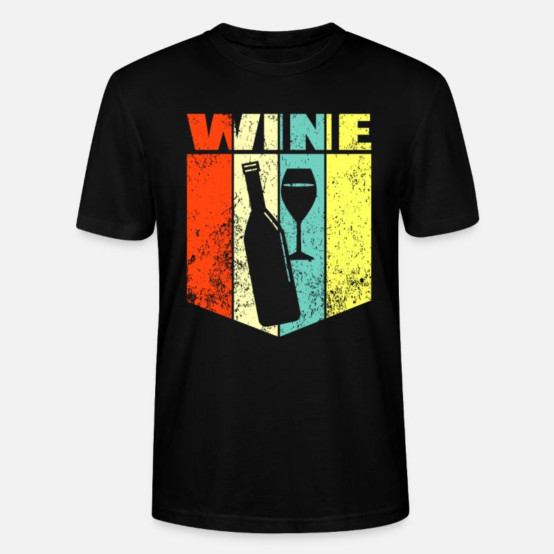 Wein - Stanley/Stella Unisex Bio-T-Shirt CRAFTER - Schwarz