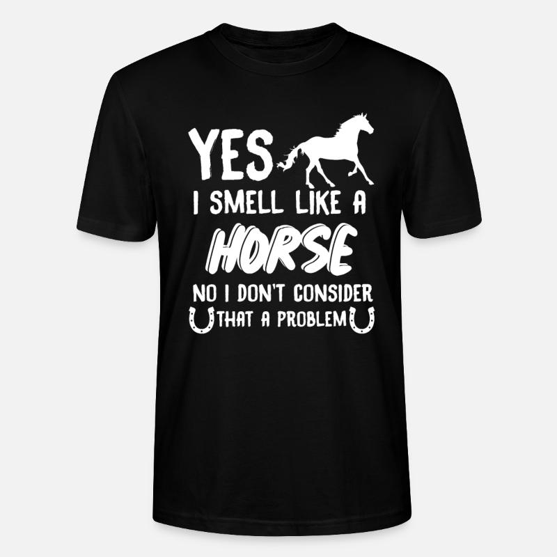 Pferd - Stanley/Stella Unisex Bio-T-Shirt CRAFTER - Schwarz