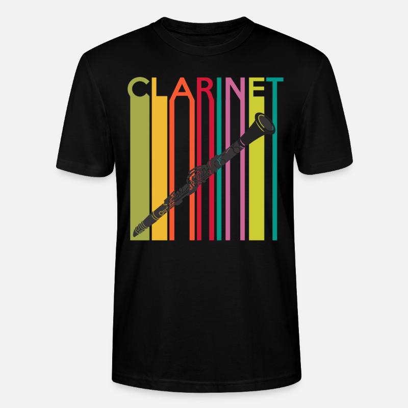 Clarinet - Stanley/Stella CRAFTER Unisex Organic T-Shirt - black