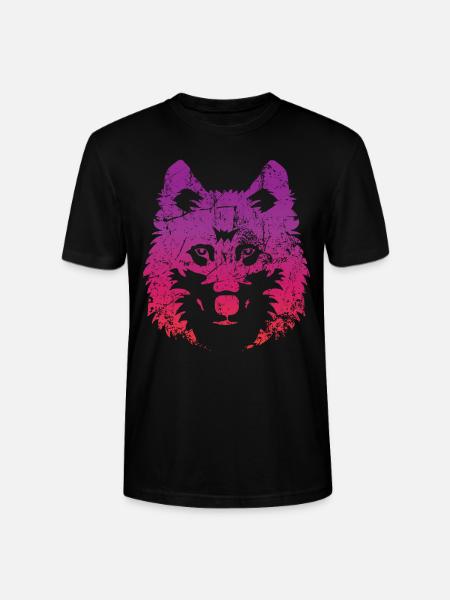 wolf - Stanley/Stella CRAFTER Unisex Organic T-Shirt - black
