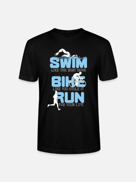 Triathlon - Stanley/Stella CRAFTER Unisex Organic T-Shirt - black