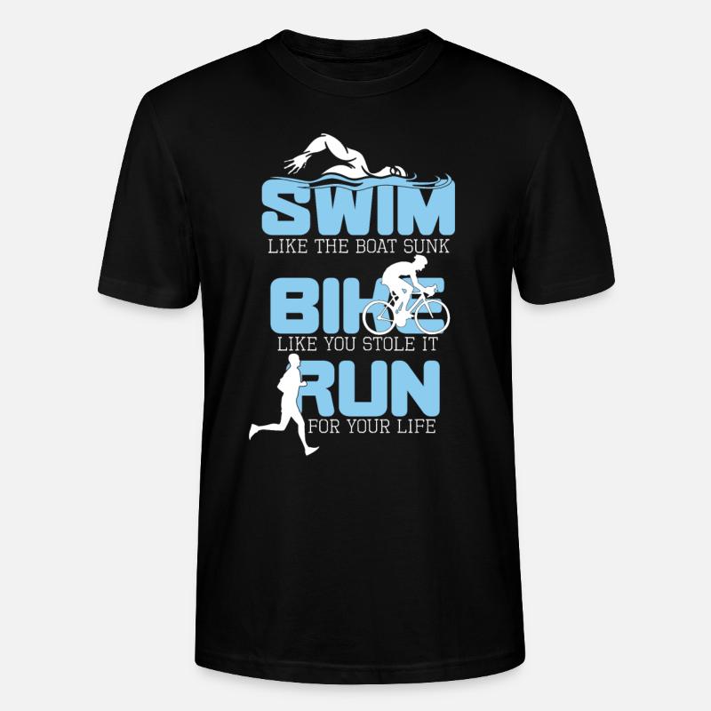 Triathlon - Stanley/Stella Unisex Bio-T-Shirt CRAFTER - Schwarz