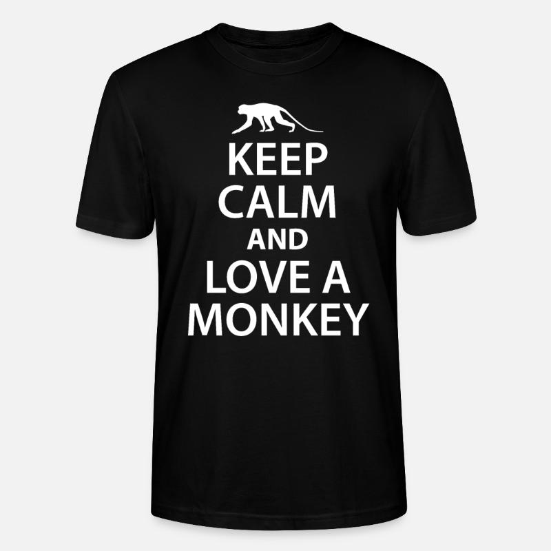 Affe - Stanley/Stella Unisex Bio-T-Shirt CRAFTER - Schwarz