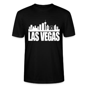 Las Vegas - Stanley/Stella Unisex Bio-T-Shirt CRAFTER - Schwarz - Vorne - Alina (178cm) & Michal (187cm)