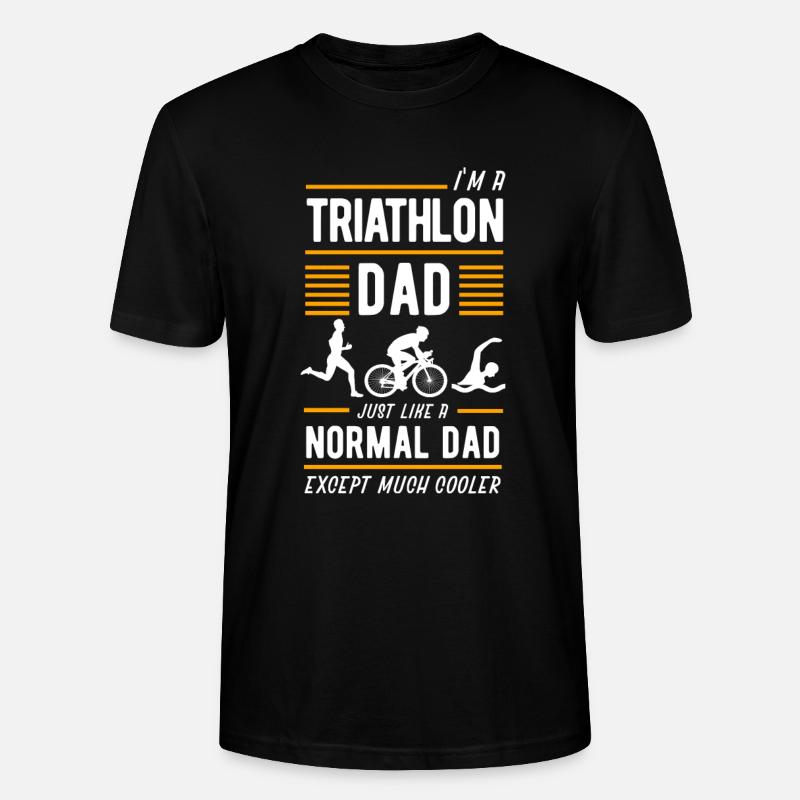 Triathlon Triathlet Geschenk Geschenkidee - Stanley/Stella CRAFTER Unisex Organic T-Shirt - black