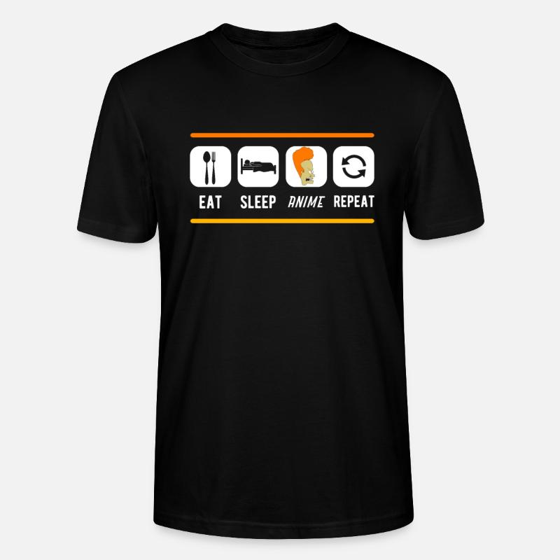 Anime - Stanley/Stella Unisex Bio-T-Shirt CRAFTER - Schwarz