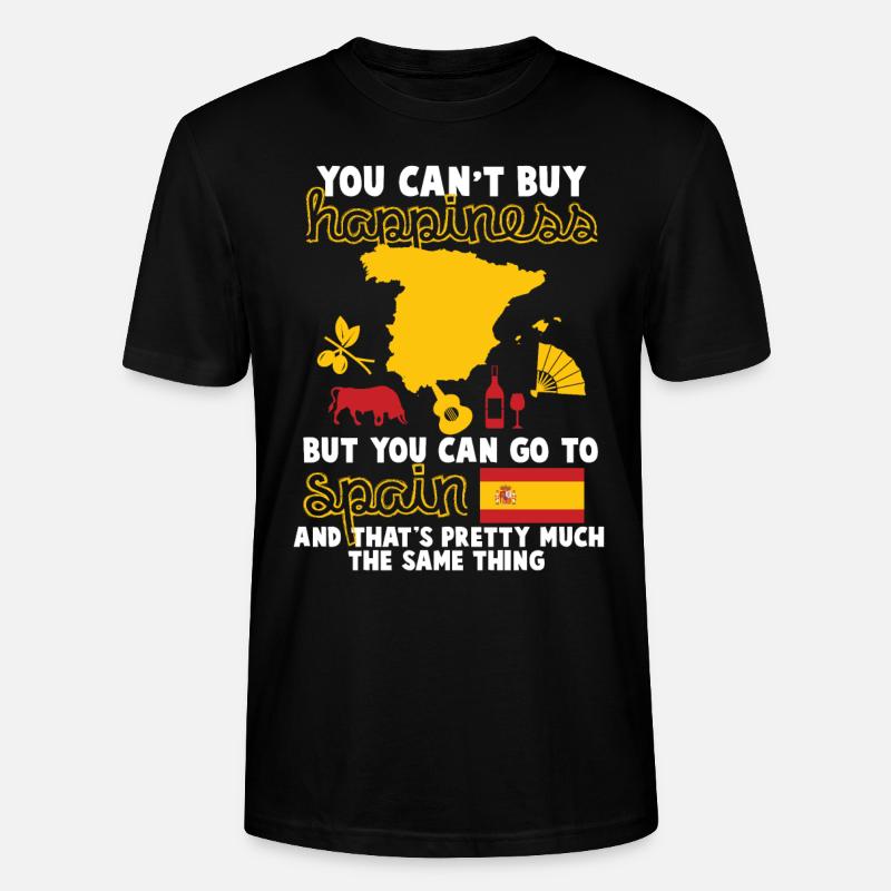 Spanien - Stanley/Stella Unisex Bio-T-Shirt CRAFTER - Schwarz