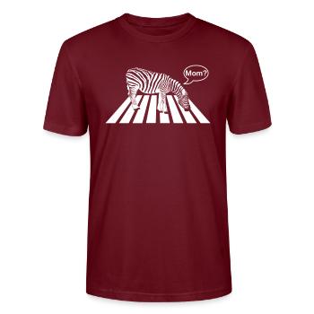 zèbre - T-shirt bio CRAFTER Stanley Stella Unisexe - bordeaux - Devant - Alina (178cm) & Michal (187cm)