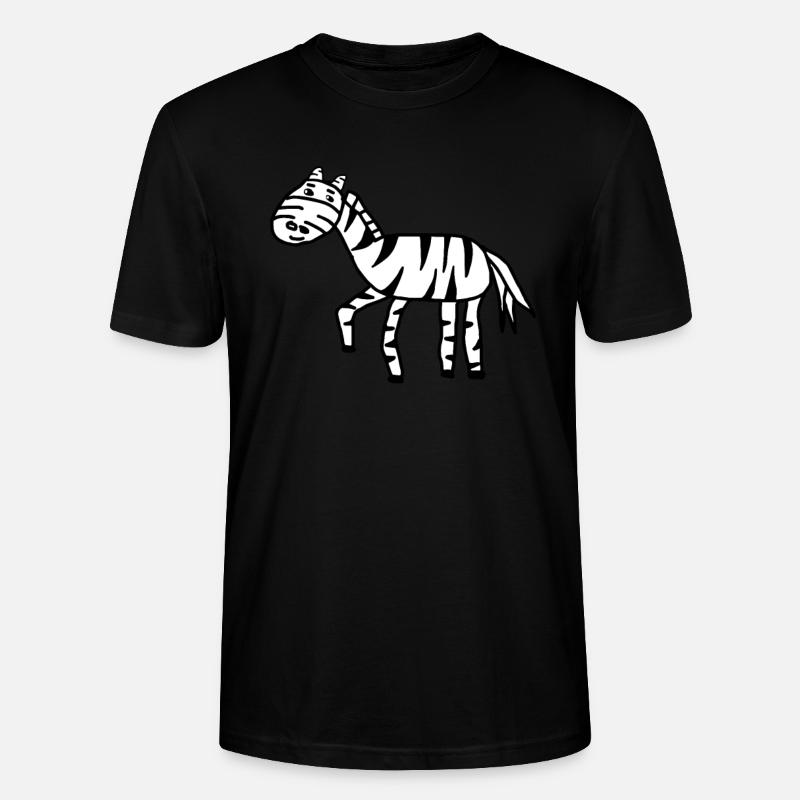 Zebra - Stanley/Stella Unisex Bio-T-Shirt CRAFTER - Schwarz