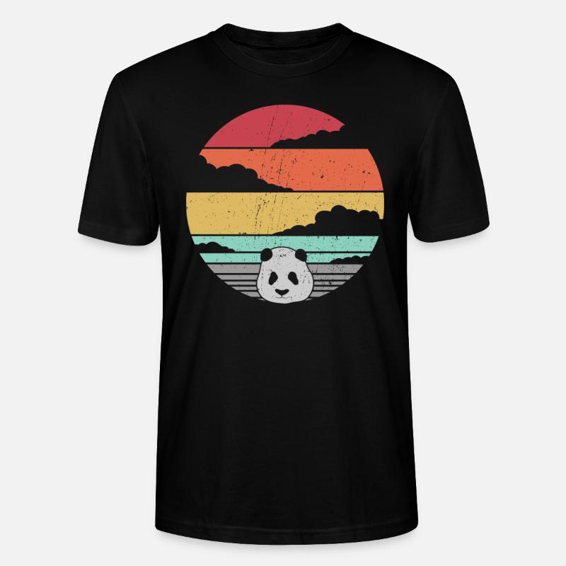 Panda - Stanley/Stella Unisex Bio-T-Shirt CRAFTER - Schwarz