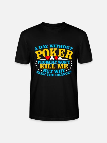 Poker Pokern Geschenk - Stanley/Stella Unisex Bio-T-Shirt CRAFTER - Schwarz