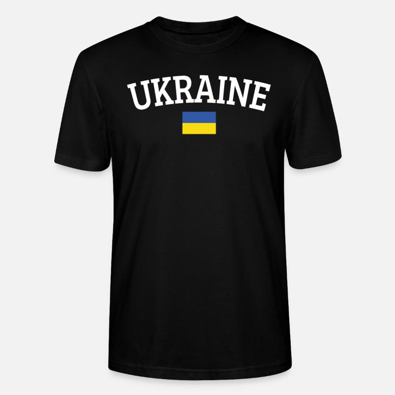 Ukraine - Stanley/Stella Unisex Bio-T-Shirt CRAFTER - Schwarz