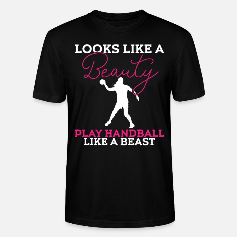 Handball - Stanley/Stella Unisex Bio-T-Shirt CRAFTER - Schwarz