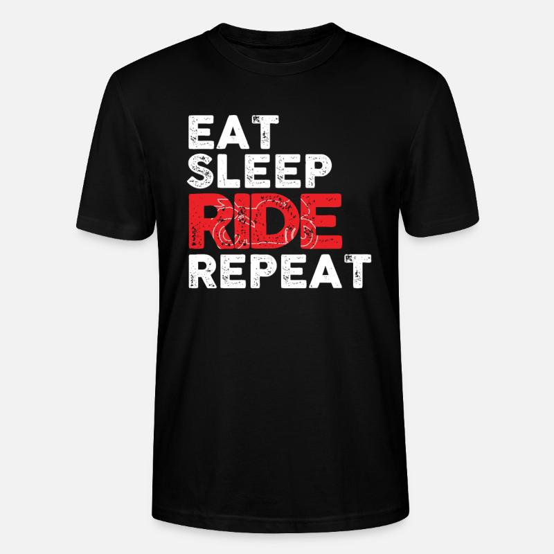 Motorrad - Stanley/Stella Unisex Bio-T-Shirt CRAFTER - Schwarz