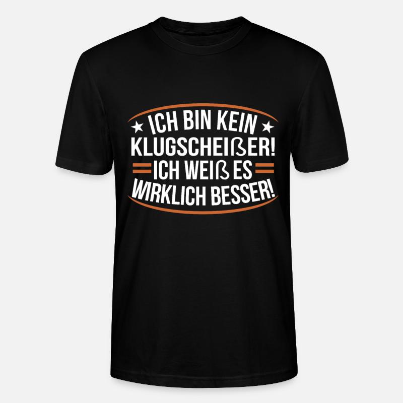 lustiger Spruch - Stanley/Stella Unisex Bio-T-Shirt CRAFTER - Schwarz