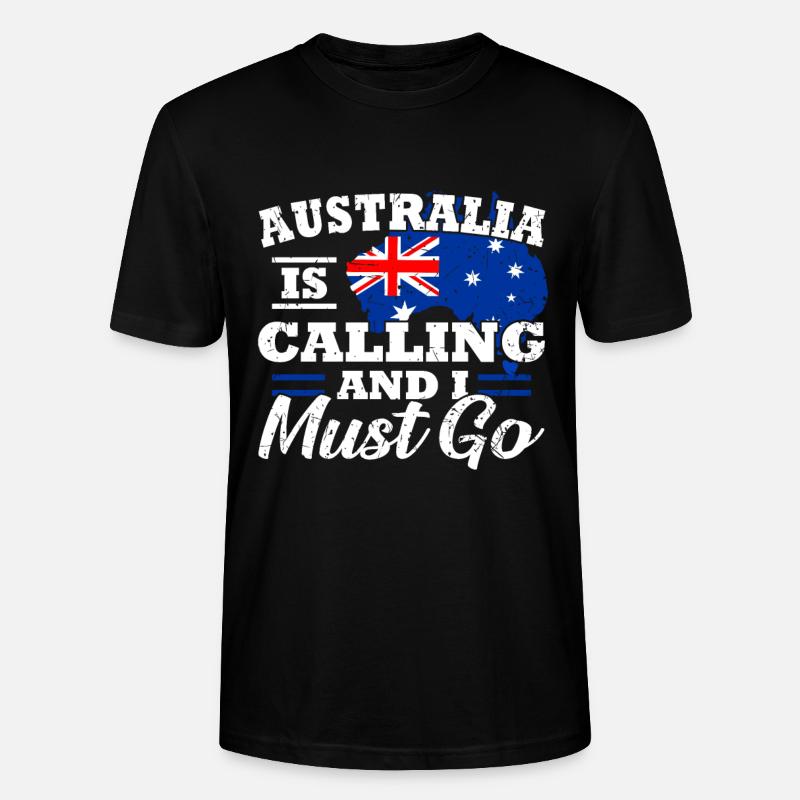 Australien - Stanley/Stella Unisex Bio-T-Shirt CRAFTER - Schwarz