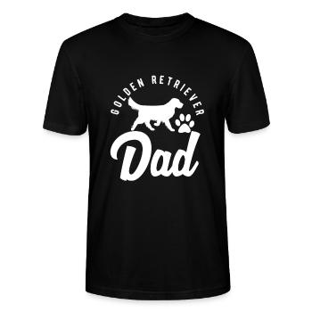 Golden retrievers - Stanley Stella CRAFTER unisex økologisk-T-shirt - sort - Foran - Alina (178cm) & Michal (187cm)
