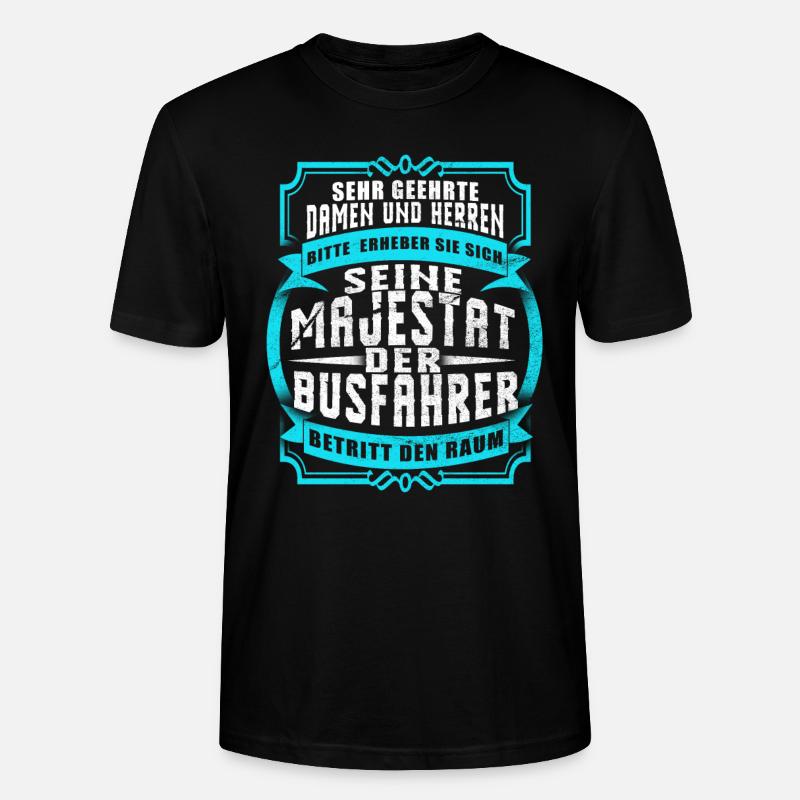 Busfahrer - Stanley/Stella Unisex Bio-T-Shirt CRAFTER - Schwarz