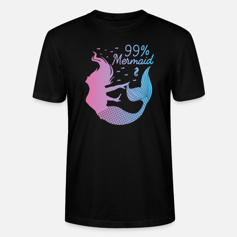 sirène - T-shirt bio CRAFTER Stanley Stella Unisexe - noir