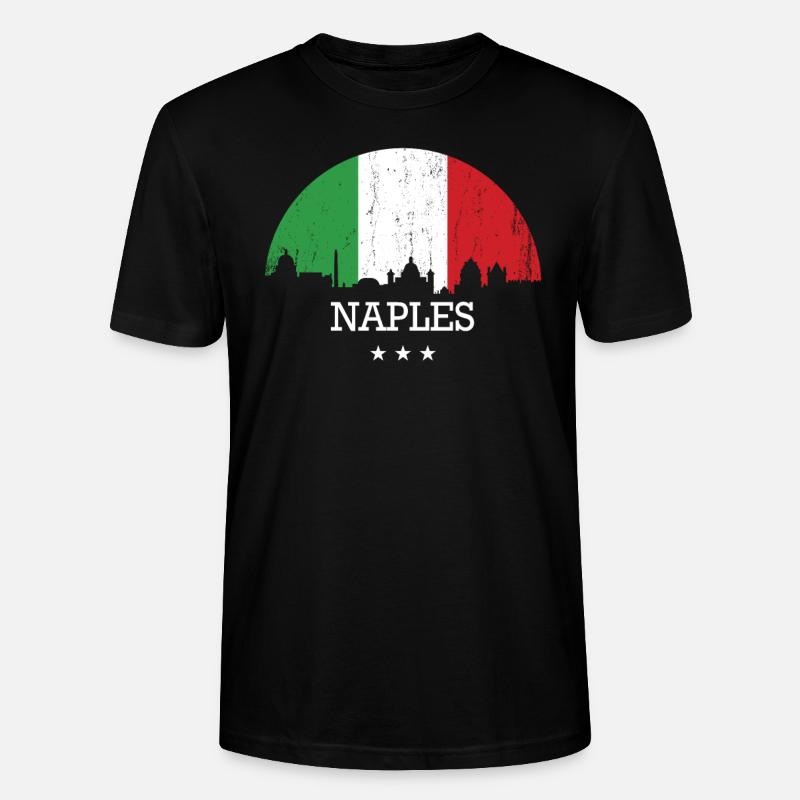 Neapel Italien - Stanley/Stella Unisex Bio-T-Shirt CRAFTER - Schwarz