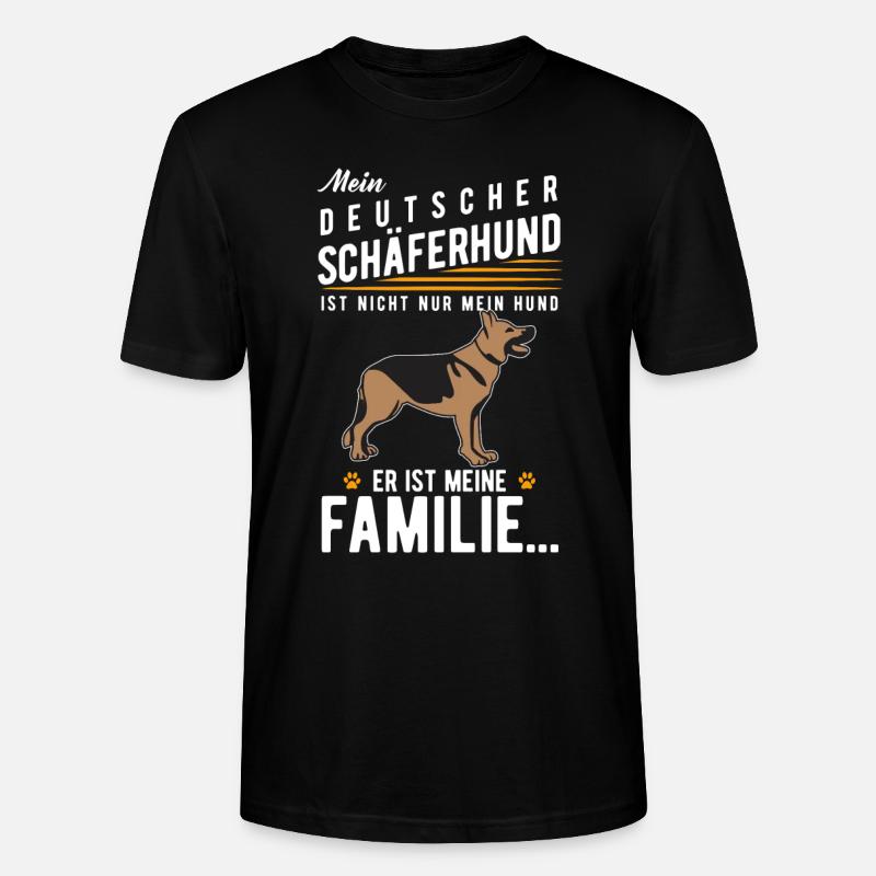 Deutscher Schäferhund - Stanley/Stella Unisex Bio-T-Shirt CRAFTER - Schwarz